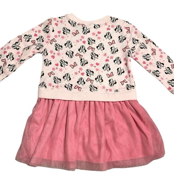 NWT Disney Minnie Mouse Sweatshirt tutu dress long sleeved - Size 12 months - Picture 4 of 4